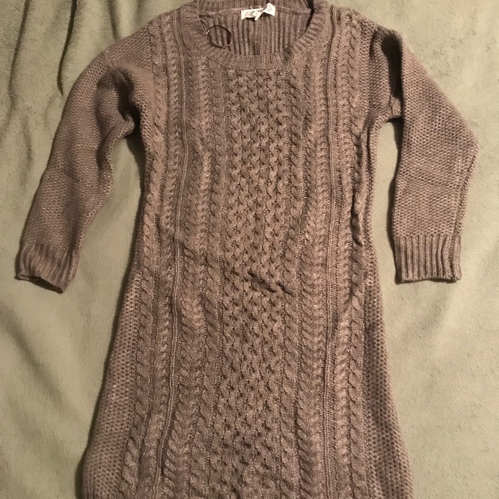 Gray mini seater dress